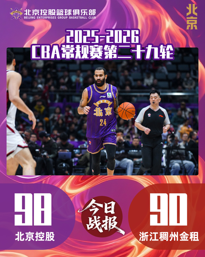 北控男篮加时逆转浙江稠州金租 沈梓捷关键进攻